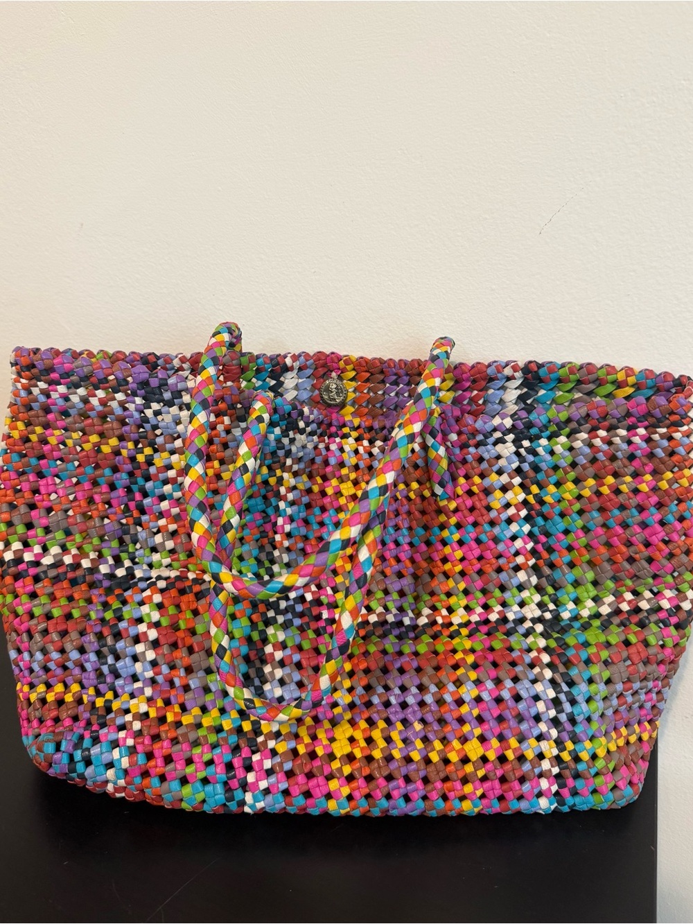Dragon Diffusion ‘Flower Multi’ Woven Tote Bag